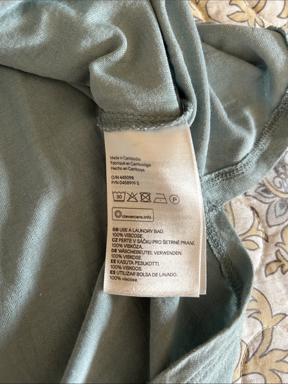 H&M Lace Yoke Tank Top - Sage Green - Picture 5 of 9